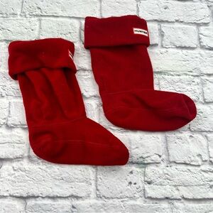 Hunter Kids Boots Sock Inserts Classic Red Size  Large US 1-3 Warm Soft Cozy